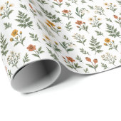 Bloemstengels botanisch cadeaupapier (Rol Hoek)