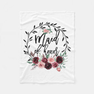 Bloemster van het Honor Shower Wedding Bachelorett Fleece Deken