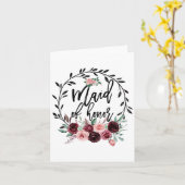 Bloemster van het Honor Shower Wedding Bachelorett Kaart (Gele Bloem)
