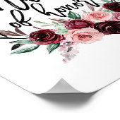 Bloemster van het Honor Shower Wedding Bachelorett Poster (Hoek)