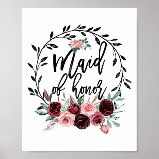 Bloemster van het Honor Shower Wedding Bachelorett Poster (Voorkant)