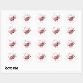 Bloemsticker Ronde Sticker (Vel)