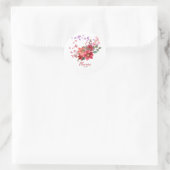 Bloemsticker Ronde Sticker (Tas)