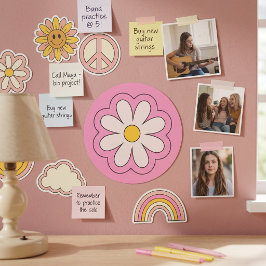 Bloemsticker Ronde Sticker