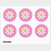 Bloemsticker Ronde Sticker (Vel)