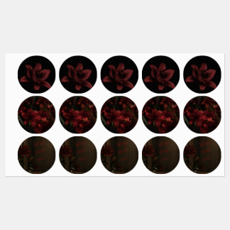 bloemstickers labels