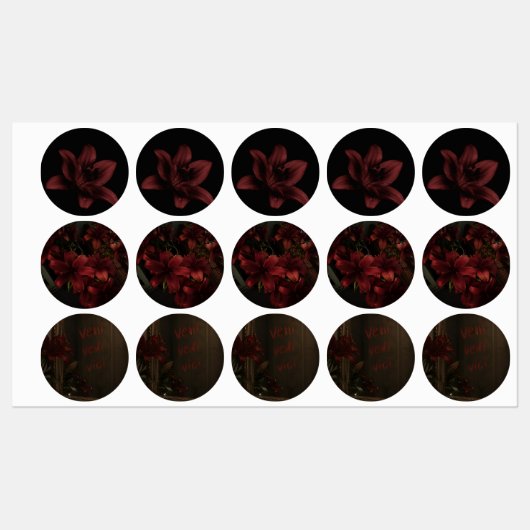 bloemstickers labels (Vel)