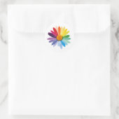 Bloemstickers Ronde Sticker (Tas)