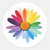 Bloemstickers Ronde Sticker (Voorkant)