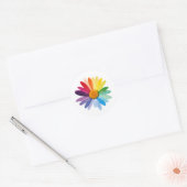 Bloemstickers Ronde Sticker (Envelop)