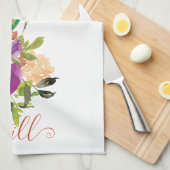 Bloemstil theedoek (Quarter Fold)
