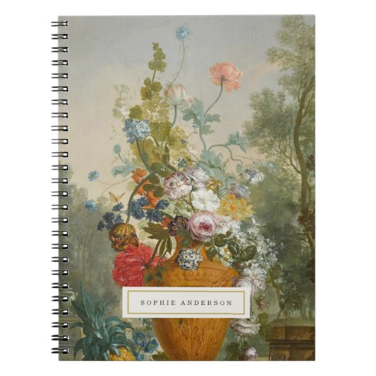 bloemstilleven gepersonaliseerd Notitieboek (Voorkant)