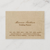 Bloemstof Patchwork (Blauw) Gepersonaliseerd Visitekaartje (Achterkant)