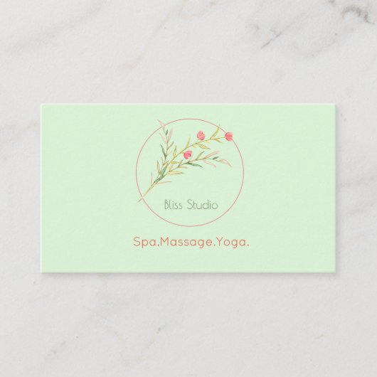 Bloemstoom Visitekaartje (Voorkant)