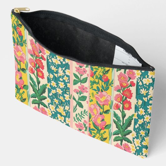 Bloemstrepen Etui (Open)