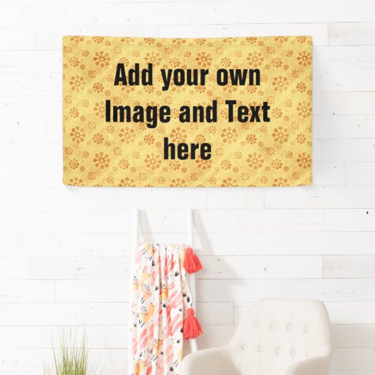 Bloemstroom Bloomgeel + uw ideeën Spandoek (Insitu)