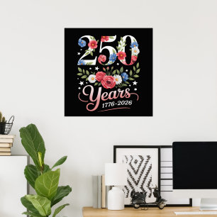 Bloemstuk 250e verjaardag 1776 2026 poster