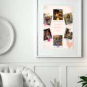 Bloemstuk aangepaste foto's Moederdag Poster