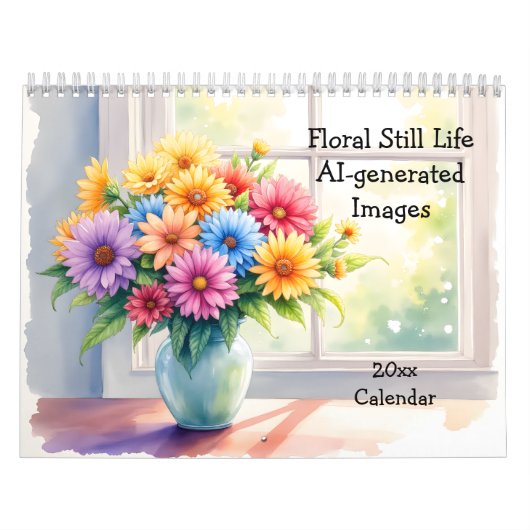 Bloemstuk AI-gegenereerde Afbeeldingen Kalender (Hoes)