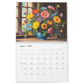 Bloemstuk AI-gegenereerde Afbeeldingen Kalender (Mar 2027)