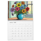 Bloemstuk AI-gegenereerde Afbeeldingen Kalender (Jan 2027)