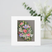 Bloemstuk Bedankkaart Kaart (Staand voorkant)