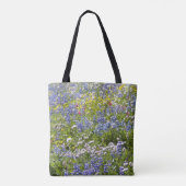 Bloemstuk Bergweide Bloemen Tote Bag (Achterkant)
