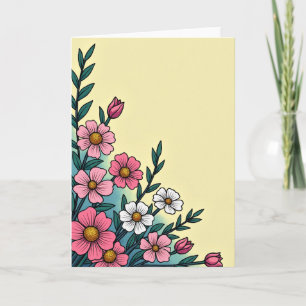 Bloemstuk Bloesem Kaart
