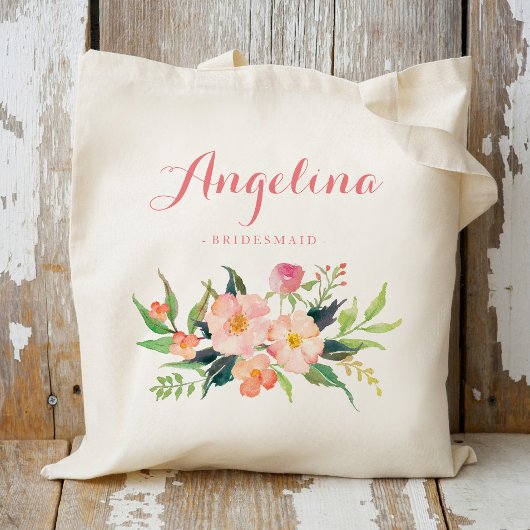 Bloemstuk Bruidsmeisje Persoonlijk Tote Bag