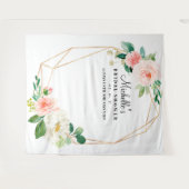 Bloemstuk Bruiloftsshower Achtergrond, Fotocabine  Wandkleed (Voorkant (horizontaal))