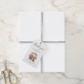 Bloemstuk Bruiloftsshower Bloemen Bedankt Cadeaulabel (Met Touw)