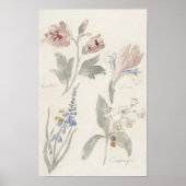 Bloemstuk c, vintage kinderkamer  poster (Voorkant)