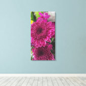 Bloemstuk canvasprint canvas afdruk (Insitu (Houten vloer))