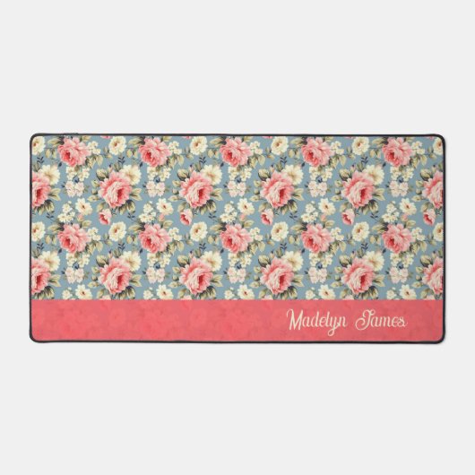 Bloemstuk Cottage Gepersonaliseerd School & Kantoo Bureaumat (Voorkant)
