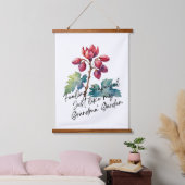Bloemstuk 'Dankbaar als in oma's tuin' Hangend Wandkleed (Slaapkamer)
