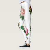 Bloemstuk en witte op maat gemaakte leggings (Links)