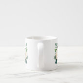 Bloemstuk espresso kop (Achterkant)