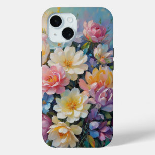 bloemstuk geschilderd iPhone 15 case