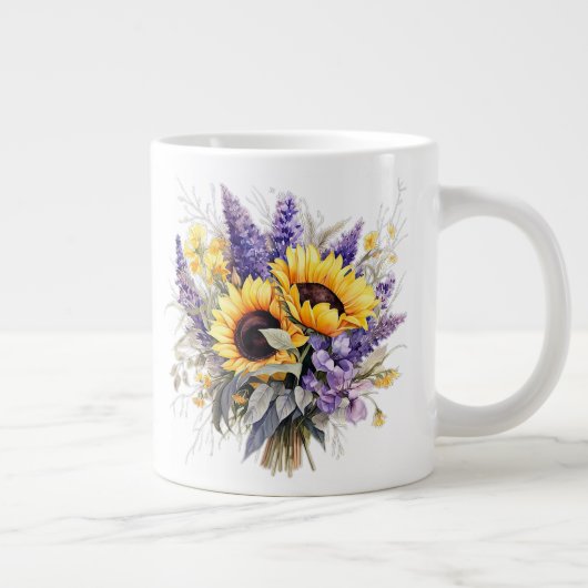 Bloemstuk  grote koffiekop (Rechts)