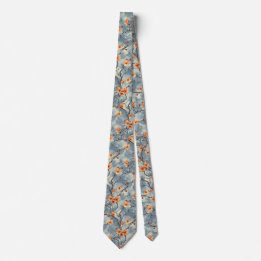 Bloemstuk in blauw stropdas