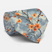 Bloemstuk in blauw stropdas (Opgerold)