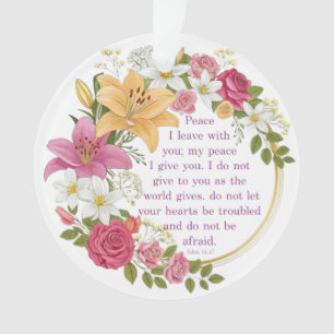 Bloemstuk Johannes 14:7  Ornament