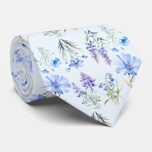 Bloemstuk Kantoor Wilde Bloemen Boho Nekband Stropdas (Opgerold)