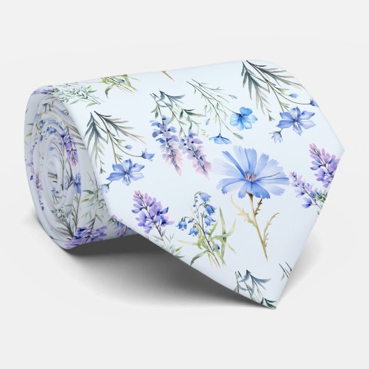 Bloemstuk Kantoor Wilde Bloemen Boho Nekband Stropdas (Opgerold)