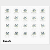 Bloemstuk Kip Eierdoos Aangepast Ronde Sticker (Vel)