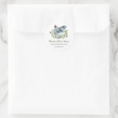 Bloemstuk Kip Eierdoos Aangepast Ronde Sticker (Tas)