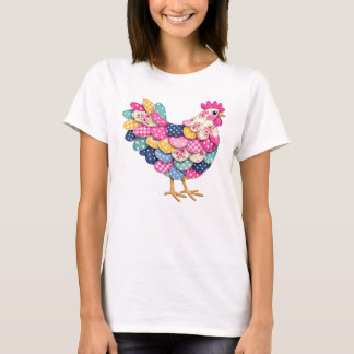 Bloemstuk kip voor kippenmoeders t-shirt