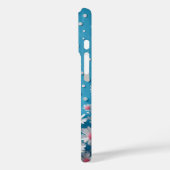 Bloemstuk met stippenachtergrond Case-Mate iPhone case (Achterkant / Links)