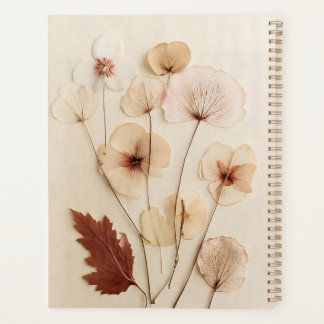 Bloemstuk met vintage wilde bloemen planner