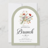 Bloemstuk Moederdag Brunch Uitnodiging (Voorkant)